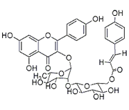 3-O-{2-O-[6-O-(對(duì)羥基-反-香豆酰)-葡萄糖基]-(1-2)鼠李糖基}山奈