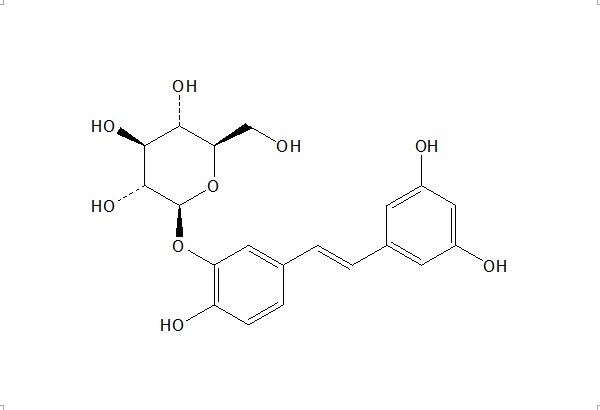 白皮杉醇-3'-O-葡萄糖苷 CAS：94356-26-0 中藥對照品標準品