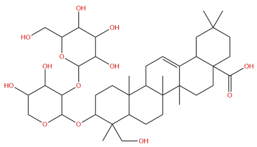 常春藤皂苷 D2/木通皂苷C CAS：20853-58-1 中藥對照品 標準品