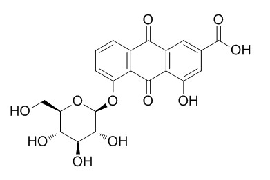 大黃酸-8-O-β-D-葡萄糖苷 CAS: 34298-86-7 中藥對照品標(biāo)準(zhǔn)品