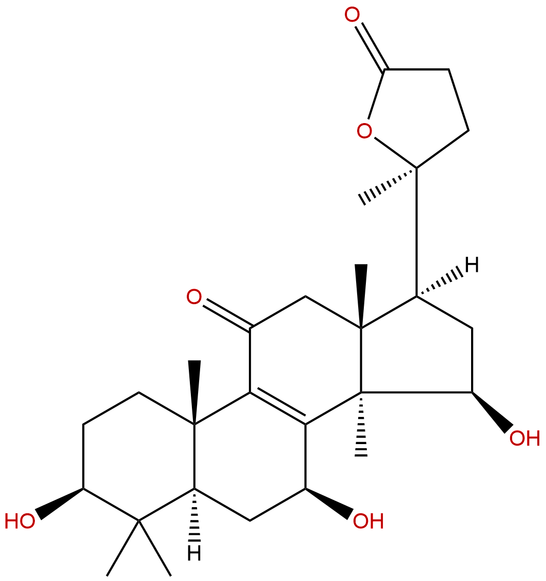 3β,7β,15β-三羥基-11-羰基-羊毛甾烷-8-烯-24→20內(nèi)酯   1694587-1