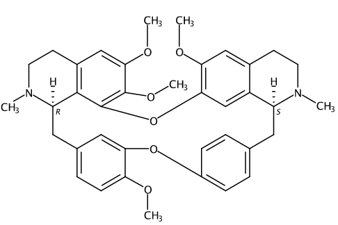 異漢防己甲素 CAS號：477-57-6 中藥對照品標(biāo)準(zhǔn)品