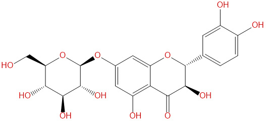 花旗松素 7-O-葡萄糖苷  CAS號(hào)：14292-40-1 中藥對(duì)照品標(biāo)準(zhǔn)品