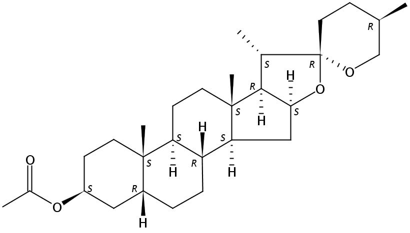 乙酰知母皂苷元  CAS號(hào)：4947-75-5 中藥對(duì)照品標(biāo)準(zhǔn)品