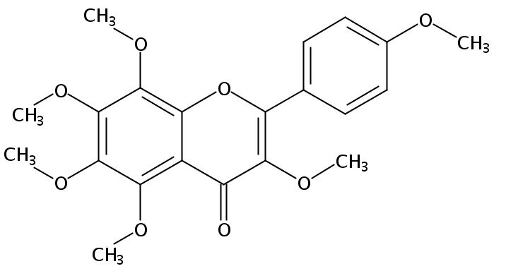 3，5，6，7，8，4‘-六甲氧基黃酮 CAS：34170-18-8 中藥對照品