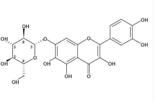 槲皮萬壽菊苷 丨CAS No.548-75-4