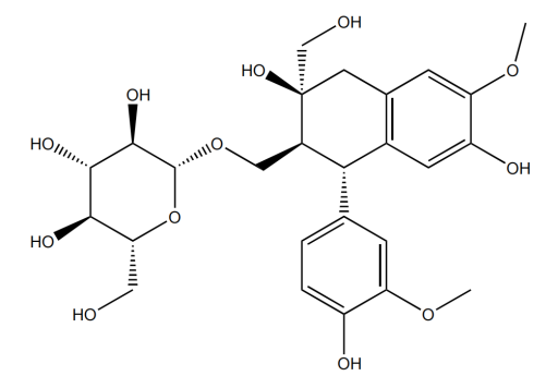 環(huán)橄欖樹脂素-9-O-β-D-吡喃葡萄糖苷 丨CAS No.1105067-02-4