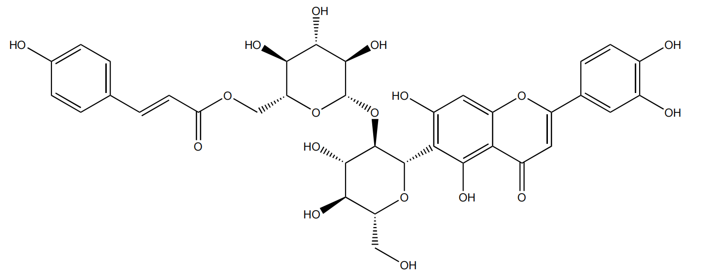 異葒草素-2''-O-(6'''-(E)-p-香豆?；?-葡萄糖苷|CAS 220948-74-3