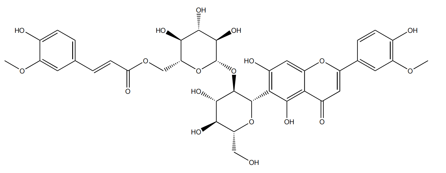 異金雀花素-2''-O-(6'''-(E)-阿魏?；?-葡萄糖苷|CAS 372113-55-8