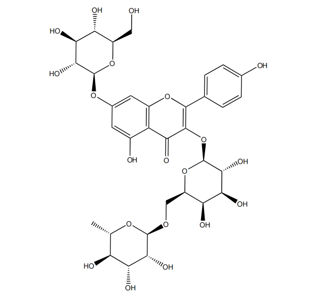 山奈酚 3-O-刺槐糖苷-7-O-葡萄糖苷 | CAS No.114924-89-9