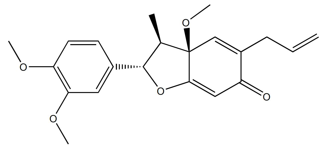 (-)-白玉蘭亭 B（玉蘭脂素B）    CAS：87402-88-8中藥對照品標準